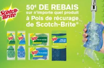 scotch brite scrub dots coupon rabais