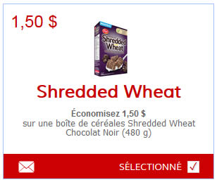 Économisez 1,50 $ sur une boîte de céréales Shredded Wheat Chocolat ...
